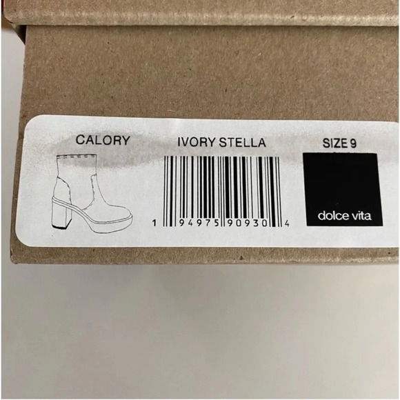 New Dolce Vita Calory Chelsea Boots Ivory Stella Cinzia bootie boho hipster - Picture 6 of 14